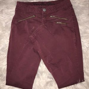 Maroon vanilla star skinny jeans